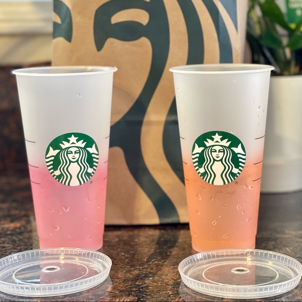 Starbucks Set of 2 Mystery Color changing cups - Picture 6 of 16